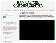 Tablet Screenshot of baylaurelgardencenter.com